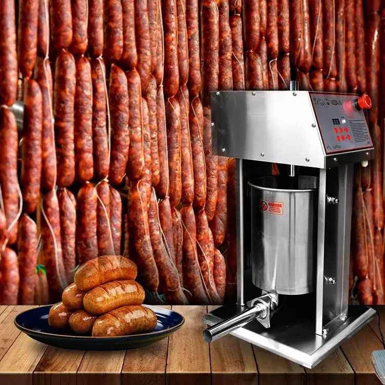 इलेक्ट्रिक सॉसेज बनाने स्वत: सॉसेज Stuffer स्टेनलेस स्टील मांस भरने की मशीन