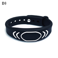 Pulsera NFC Ajustable para Niños, NTAG213, NTAG215, NTAG216, Pulsera de Silicona RFID para Gestión de Personas