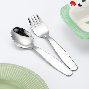 Juego de Cubiertos para Niños SS304, Juego de Cubiertos de Acero Inoxidable para Niños Pequeños, Cuchillo, Tenedor y Cuchara para Niños - Product Image 3