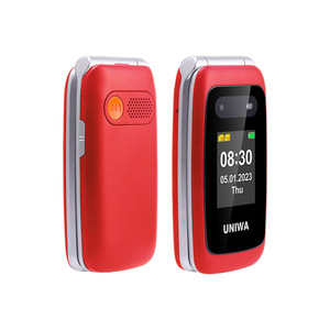 UNIWA V202T Telefono 4G <span class=keywords><strong>a</strong></span> <span class=keywords><strong>Conchiglia</strong></span> per Anziani con Doppio Schermo 2.4"+1.77", Tasto SOS di Emergenza, Auricolare HAC Integrato, Base di Ricarica - Product Image 5