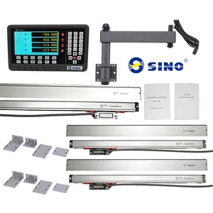 Contrôleur d'affichage numérique SINO DRO moniteur CNC SDS2-3MS avec échelle linéaire en verre IP64 pour aléseuse de tour de fraisage