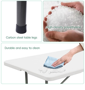 Chaises pliantes de jardin en plastique blanc, légères et portables, idéales pour les événements et les mariages - Product Image 6