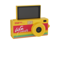Kamera Digital Mini HD 1080P 1MP Kamera Saku Anak dengan Layar 1,47 Inci Tipe-C Camcorder Retro untuk Selfie Video