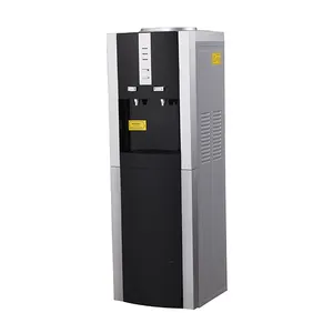 Stainless steel tank hot and cold automatic bottled vertical water dispenser with high efficiency compressor cooing