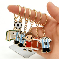 Porte-clés personnalisé en alliage de zinc émaillé dur 2D/3D pour fabricants, récompense club de football