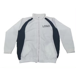 Costume de haute qualité avec logo personnalisé, veste de sport, veste respirante à fermeture éclair, ensemble deux pièces coupe-vent, survêtements pour hommes - Product Image 3