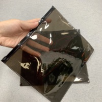 Pochette zippée personnalisée en PVC, sac anti-poussière pour bijoux en PVC, pochette cadeau zippée avec logo, emballage pour petites entreprises pour colliers, boucles d'oreilles, maquillage