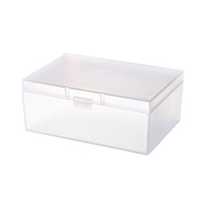 <b>Small</b> Square Transparent PP Storage Box For Office Organizing Desktop Accessories - Product Image 5