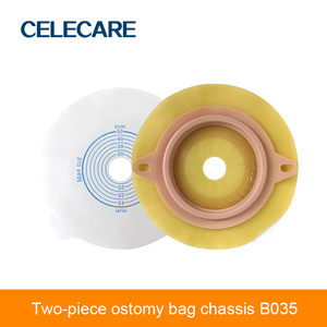 CELECARE-bolsas de colostomia para chasis, productos hipoalergénicos de ostomia, 2 uds., B035 - Product Image 2