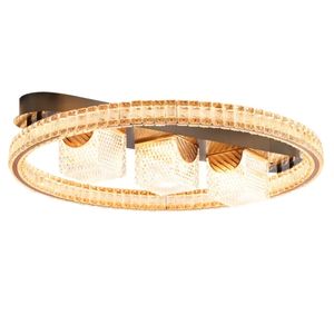 OEM nueva llegada inteligente moderna superficie montada pop lámpara de techo fixt 48W hogar lámparas de luz cristal LED luz de techo - Product Image 6