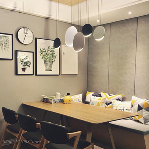 Luces colgantes modernas escandinavas, lámpara colgante minimalista para sala de estar, comedor, bar, luminarias creativas de media luna - Product Image 5