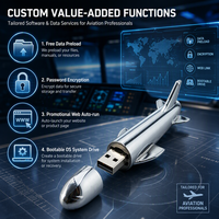Flash Drive USB 2.0 Bentuk Pesawat Terbuat dari Logam dengan Logo Custom, Hadiah Penerbangan Kreatif Baru 8GB/16GB/32GB/64GB/128GB