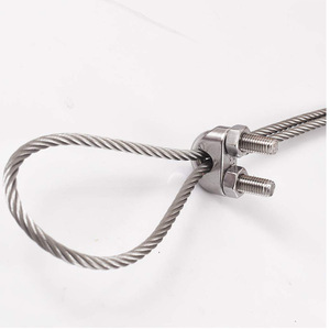 Clip pour câble en acier de 3 mm, finition simple, usage industriel général - Product Image 1