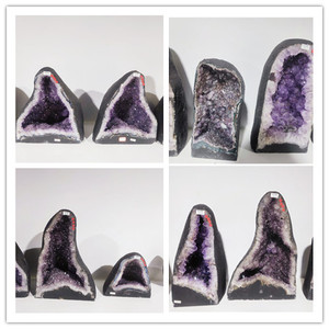 1-30Kg Kích Thước Lớn Bán Buôn Tự Nhiên Reiki Pop Nghệ Thuật Thạch Anh Tím Pha Lê Cụm Geode Như Đồ Trang Trí - Product Image 5