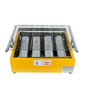 FY Barbecue commercial en acier inoxydable à 4 brûleurs-Sans fumée, portable avec allumage automatique pour restaurants ou fêtes en plein air - Product Image 6