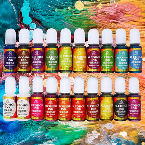 TIMESRUI Encre Alcoolisée Vibrante Super Concentrée à Base d'Alcool <span class=keywords><strong>pour</strong></span> l'Art de <span class=keywords><strong>la</strong></span> Résine Époxy, les Gobelets, les Bijoux, le Verre et <span class=keywords><strong>la</strong></span> <span class=keywords><strong>Peinture</strong></span> Céramique - Product Image 1