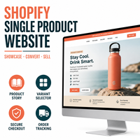 Développement de site web Shopify avancé pour un seul produit, compatible web et mobile, avec histoire du produit LionCreate