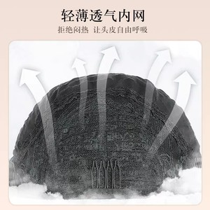 วิกผมลอนยาวแบบลูกไม้ลายระลอกน้ำ วิกผมลอนเล็กเต็มศีรษะสำหรับผู้หญิงทุกรูปหน้า - Product Image 4