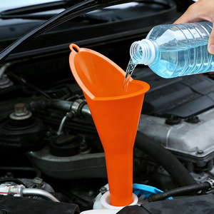 Orange Plastic Refueling Funnel Large Size For Motorcycle And Car Fueling - Product Image 2