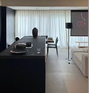 Gabinetes de Cocina Modernos de Lujo Personalizados con Isla, Detalles LED, Muebles de Madera Sólida, Espacio de Cocina Premium para el Hogar - Product Image 5