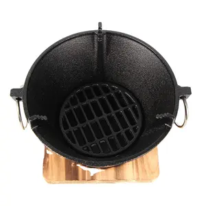 Robust Construction antique cast iron bbq grill portable mini bbq grill foldable camping barbecue charcoal grill stove