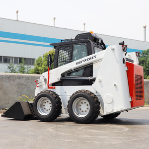 Small <b>Cheap</b> Skid Steer With <b>Bucket</b> Different Bagger Mini Machine Lifting 500 Kg Skid Steer Loader - Product Image 6