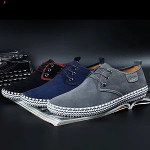 Chaussures Oxford confortables à bout capoté en cuir souple pour homme, idéales pour les mariages, décontractées et pour la marche, avec semelle plate rehaussante - Product Image 3