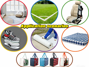 ผ้ารองพื้นพรม PP ของจีนยุคศตวรรษที่ 21 แบบ OEM กันน้ำ สำหรับงานหุ้มเบาะและพรม - Product Image 6