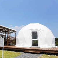 Igloo d'extérieur Glamping Dôme d'extérieur de luxe en PVC Dômes géodésiques pour maison d'hôtel Tente avec toilettes et salle de bains