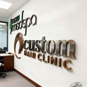 House Room Decorative Alphbate Letter Custom Business logo Gold Internal Wall 3d Letter Acrylic Sticker Sign for Nail Salon Sign - Product Image 4