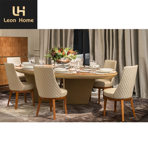 OEM tùy chỉnh kích thước và màu sắc sang trọng bàn ăn đặt bàn ăn hiện đại với 8 chỗ ngồi - Product Image 6