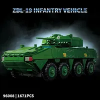 12GO 96008 ZBL-19 Vehículo de Combate de Infantería, Modelo de Vehículo Blindado con Ruedas, Rompecabezas de Bloques de Construcción para Niños