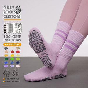 <span class=keywords><strong>Calcetines</strong></span> de Yoga <span class=keywords><strong>Antideslizantes</strong></span> con Agarre y Logotipo Personalizado, <span class=keywords><strong>Calcetines</strong></span> de Pilates con Agarre, <span class=keywords><strong>Calcetines</strong></span> de Yoga Personalizados para Interiores - Product Image 1