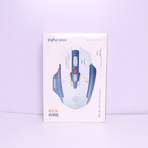 Souris optique sans fil rechargeable USB <span class=keywords><strong>Inphic</strong></span> F9 2.4G SciFi Mecha 2400 dpi, jeu 3D, charge rapide, interface Type-C pour PC - Product Image 6