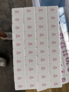 Fichas de Mahjong Navideñas, Fichas de Póker, Piezas de Dominó, Aspecto de Cerámica Blanca, Juego de Regalo Personalizado - Product Image 2