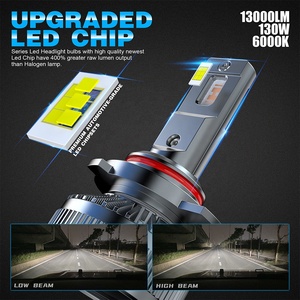 V28 130W 12000LM LED H11 H4 H1 H7 9005 Faros delanteros de coche, 6000K Sistema de iluminación automática de luz blanca para camiones, <span class=keywords><strong>SUV</strong></span>, 9-60V Compatible - Product Image 4