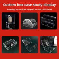 Vitrine rectangulaire en acrylique transparent pour pain et pâtisseries, anti-poussière, avec plateaux amovibles à plusieurs niveaux