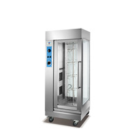 Four à rôtir rotatif à gaz et électrique Endao pour poulet et canard, entièrement automatique, en acier inoxydable, avec écran LED