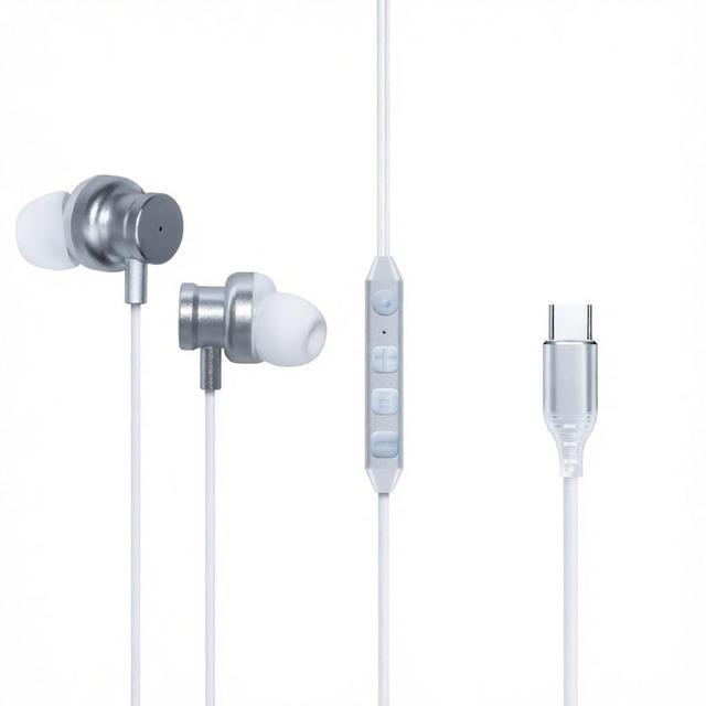 High Quality Active Noise Cancellation Headsets Wired Wholesale Lightweight in Ear USB-C Wired Earphones