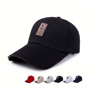 Gorras de Béisbol de Lona de 6 Paneles con Relieve Personalizadas al por Mayor, Talla Única, Gorras Deportivas con Visera Tipo Sandwich - Product Image 1