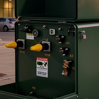 Transformateur monophasé sur socle 7,2 kV vers 120 V, unité de distribution scellée, sortie personnalisée, alimentation utilitaire