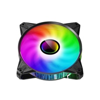 Ventilateur de refroidissement silencieux populaire de 120 mm avec éclairage RVB pour processeur, boîtier d'ordinateur, ventilateur de refroidissement pour boîtier, ventilateur de refroidissement par air