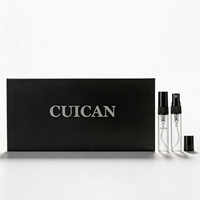 Flacons de parfum rechargeables en gros, échantillons de 2 ml, 3 ml, 5 ml, 10 ml, ensemble d'échantillons de parfum en verre, flacons de parfum portables avec boîte personnalisée