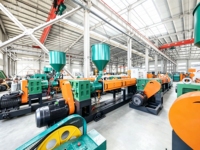 Nouvelle machine extrudeuse automatique de feuilles de mousse PS contrôlée par PLC, 260 kW, haute performance, écologique, avec moteur de pompe haute sécurité 1