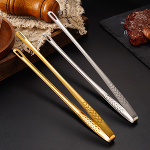 Nuevas Pinzas para Barbacoa de Acero Inoxidable 304, Pinzas para Pan Estilo Coreano, Pinzas Doradas Populares para Buffet y Fresas - Product Image 1