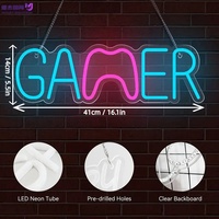 Insegna al Neon LED a Forma di Controller da Gioco, Decorazione Ideale per Sala Giochi, Man Cave, Regalo per Adolescenti e Arredamento Casa