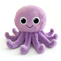 Poulpe en peluche mignon personnalisé conception belle peluche en peluche réversible mini poulpe en peluche jouet