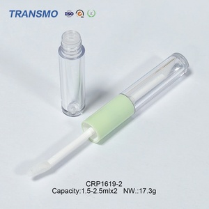 Envase Cosmético Multifuncional de 1.5-2.5ml*2 para Brillo Labial, Envase de Doble Cabeza 2 en 1, Tubos Transparentes para Brillo Labial - Product Image 6