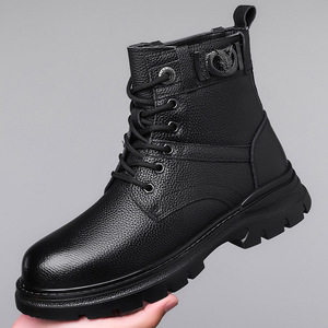 Botas Martin para Hombre, con Punta Redonda, Forro de Felpa, Suela de Goma, Aislantes, para Invierno y Trabajo - Product Image 3