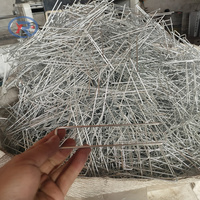 Enduit de poudre 6 pouces jardin U forme plein vert acier fer clou agrafes goupilles de gazon/immersion chaude galvanisé 3mm U cheville herbe pointes de gazon